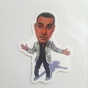 Russell Peters Comedian Sticker Caricature